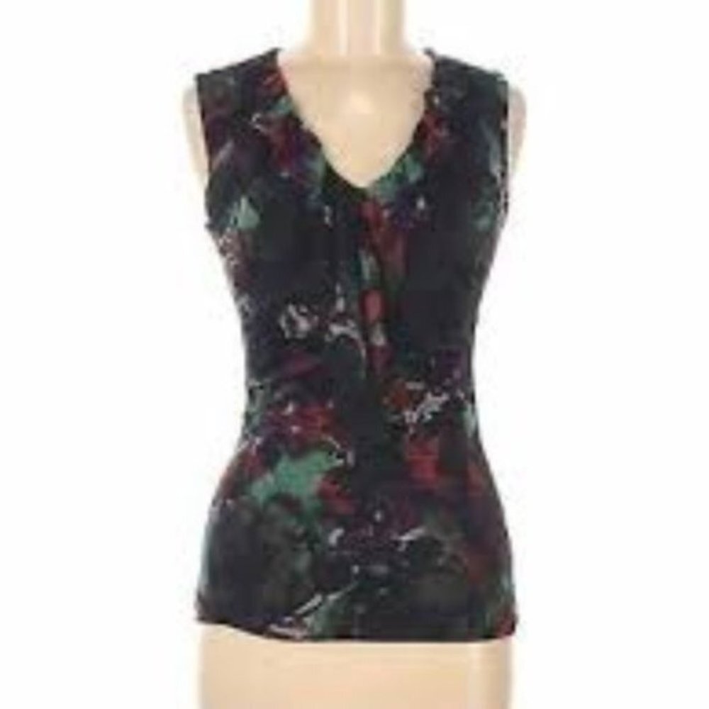 Classiques Entier Sleeveless Silk Top‎ Ruffle M